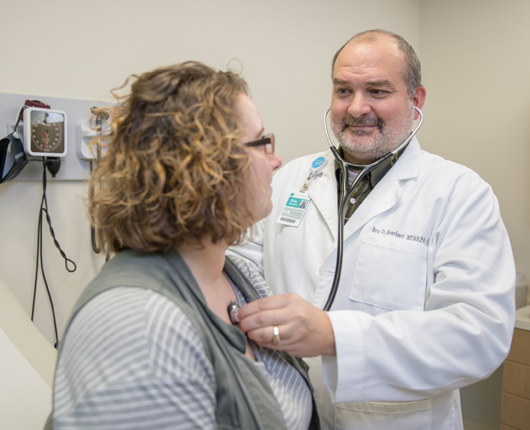 Primary care provider with patient example