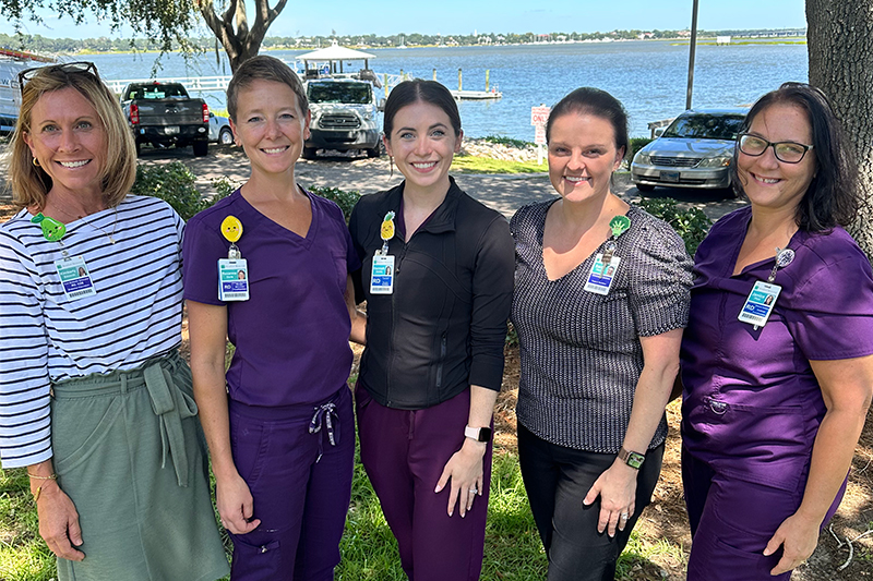 Beaufort Memorial's dietitians - Kim Edwards, Roxanne Davis, Hannah Dennis, Sarah Thurber, Janice Pfuhl