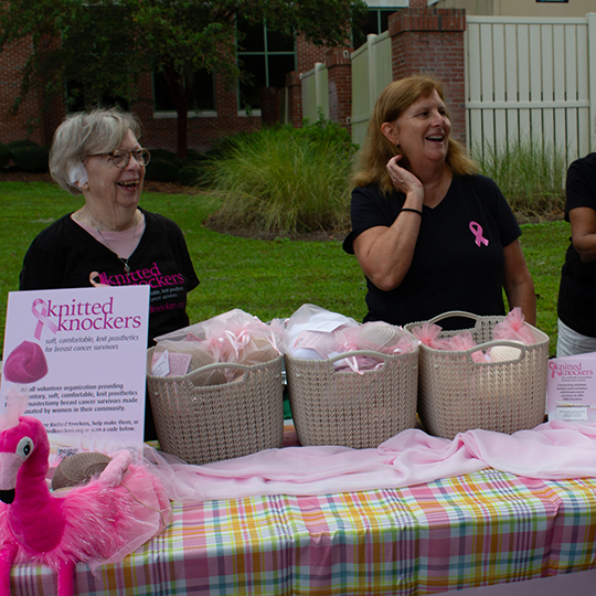 Breast cancer survivor wellness expo 2024 Knitted Knockers