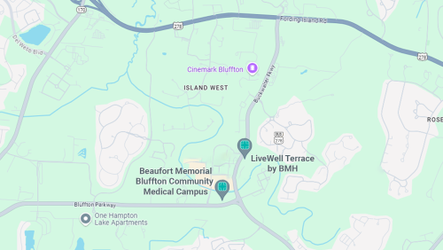 map with location of LiveWell Terrace by BMH