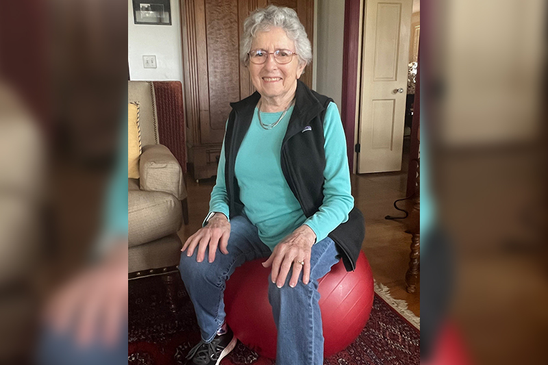 Renee Levin, a longtime LifeFit member, at her Beaufort home