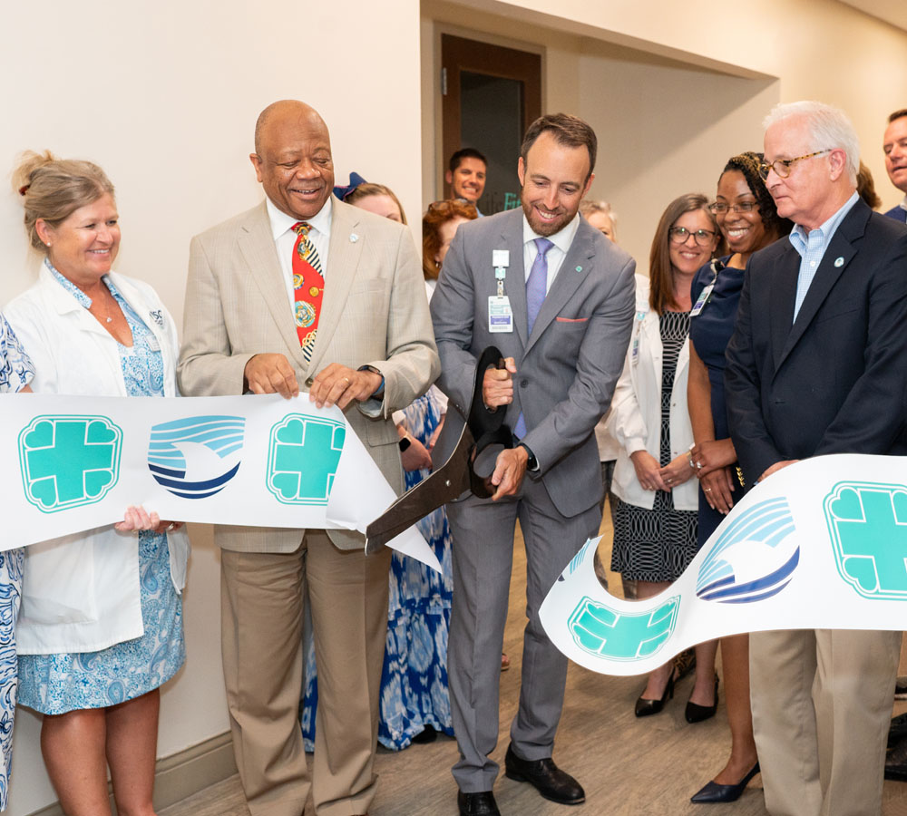 leaders from BMH, USCB, Beaufort County & City at ribbon cut