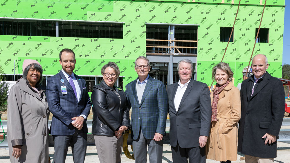 Andrea Allen (BMH Board of Trustees), Russell Baxley, Carolyn Kassler (Hardeeville Mayor pro tem), David House (Chairman, BMH Board of Trustees), Phil Wendling (Senior Executive, Hammes Company), Kathy McDonagh (BMH Board of Trustees), and Dan Barton (BMH Foundation Board)