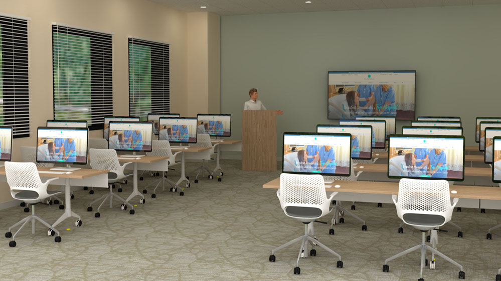 Rendering of classroom