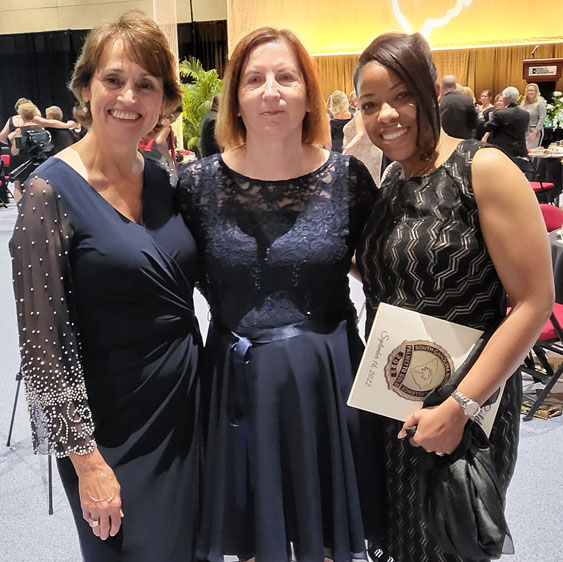  Annemarie Gault poses with Karen Carroll and Joy Solomon