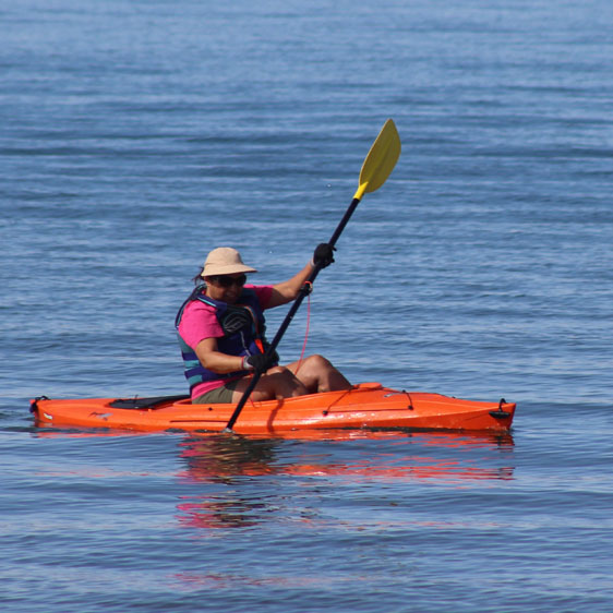 kayaker in lifejacket