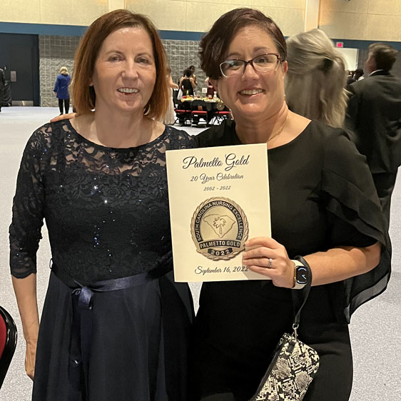  Annemarie Gault poses with Dr. Julie Kanter-Waschko