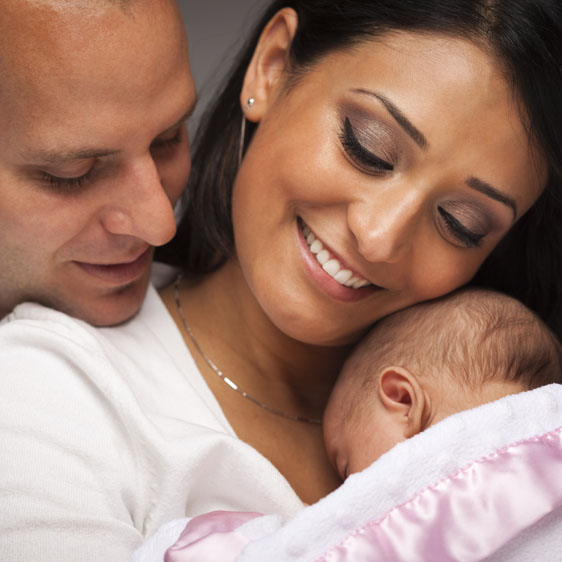 parents with baby