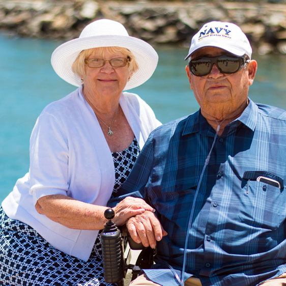 elderly couple