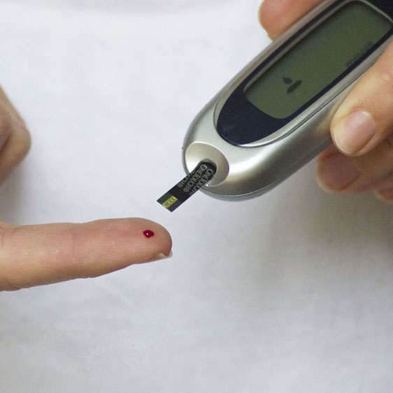 testing blood glucose