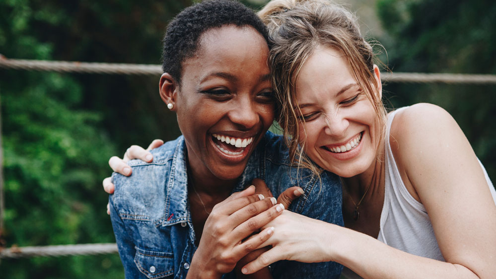 women laughing