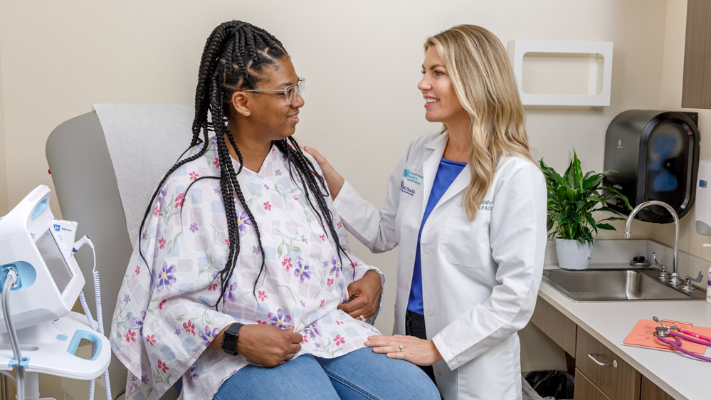 Dr. Grahovac meets with a patient