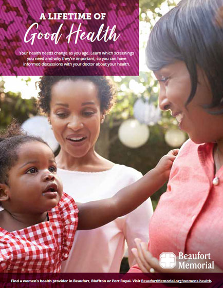 front cover of women's health screening guide