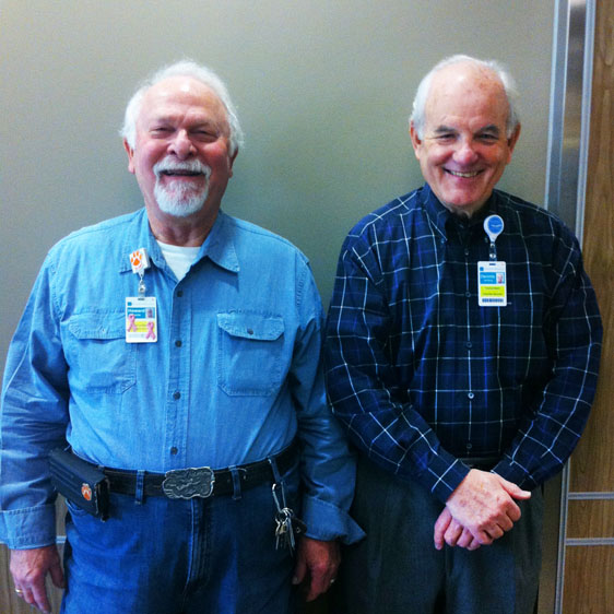 accounting volunteers Howard and Dennis