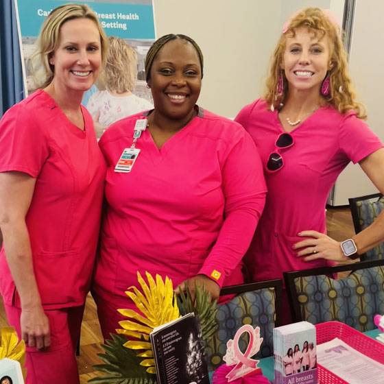 staff at health fair